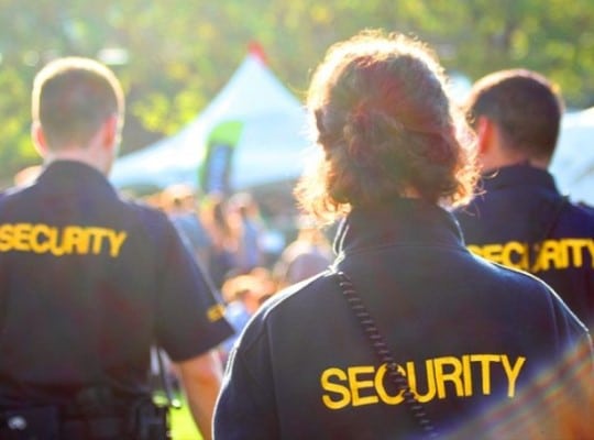 event and party security guard