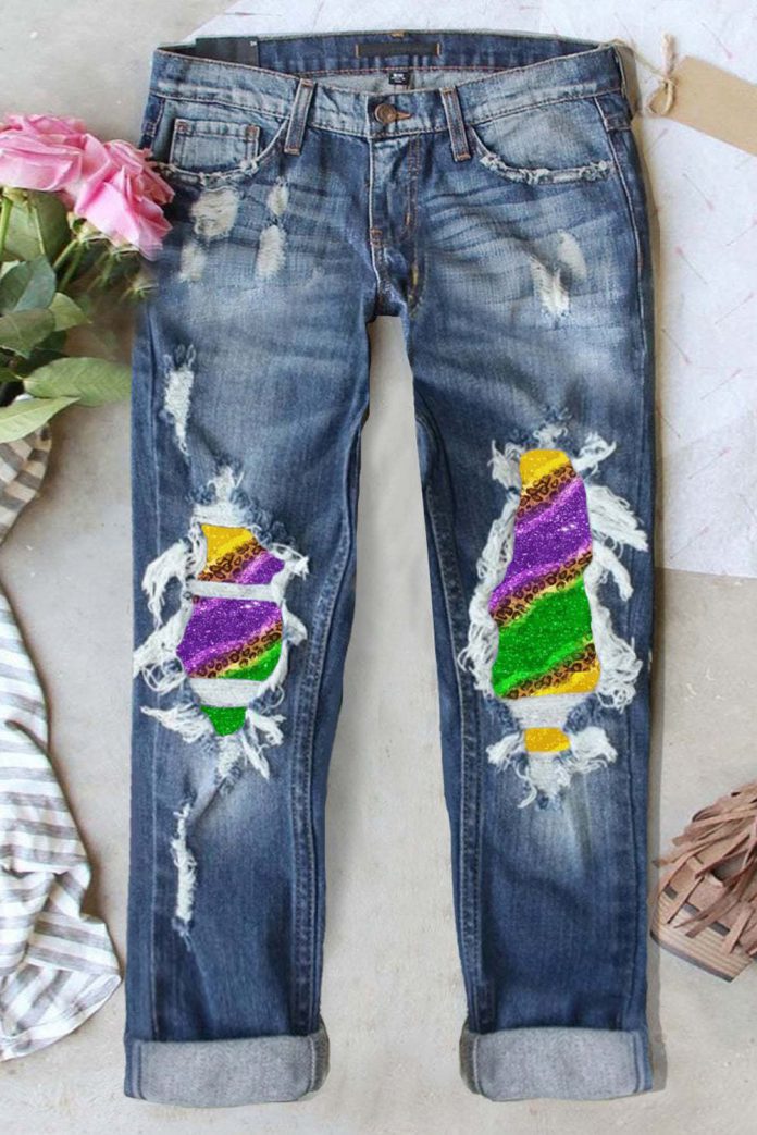 Ripped Denim Jeans